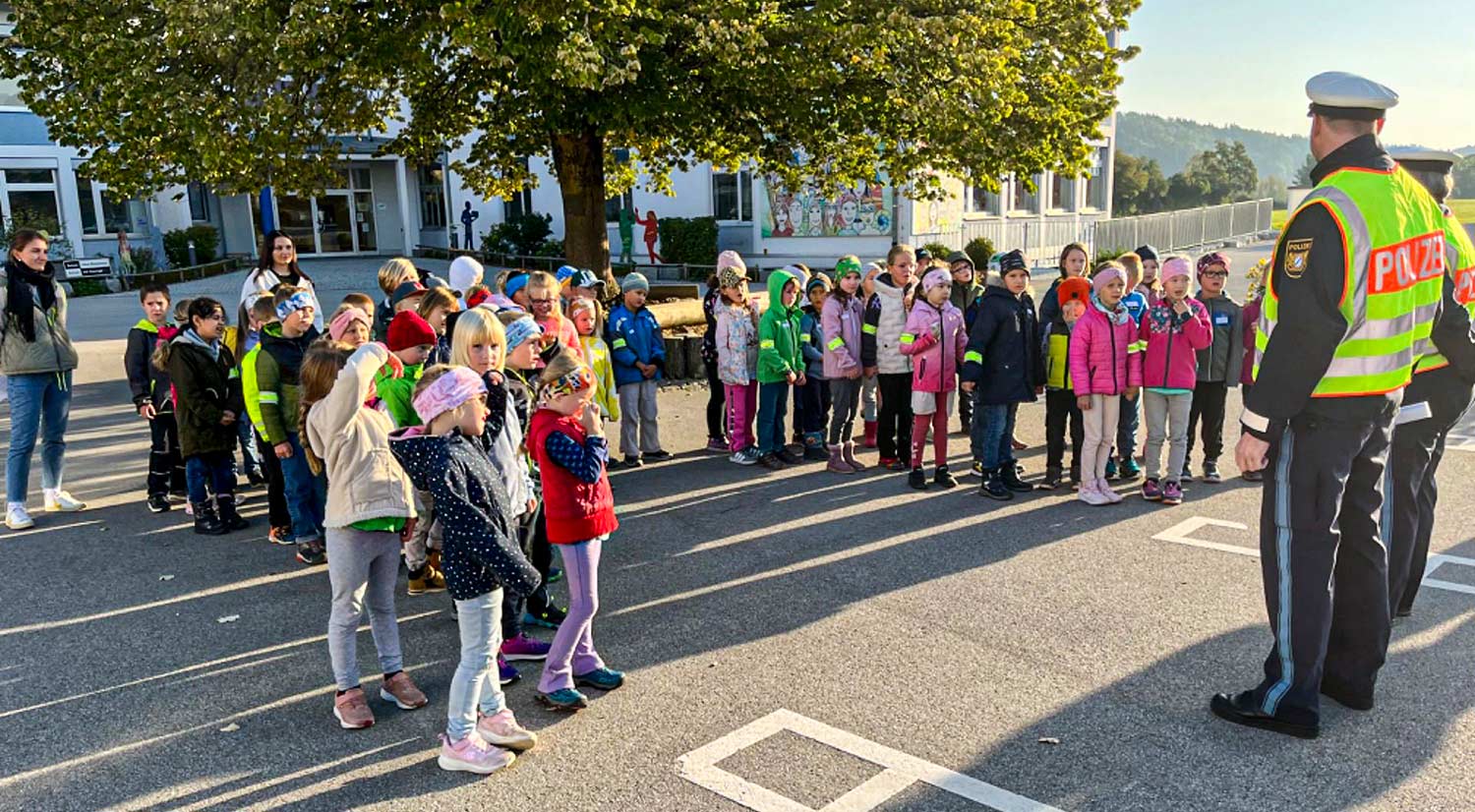 Verkehrssicherheitstraining der Grund- und Mittelschule Siegsdorf